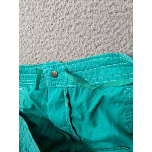 Kuhl Shorts Womens 14 Cotton Nylon Stretch Hiking Flap Pockets Bluish Green - Picture 13 of 15